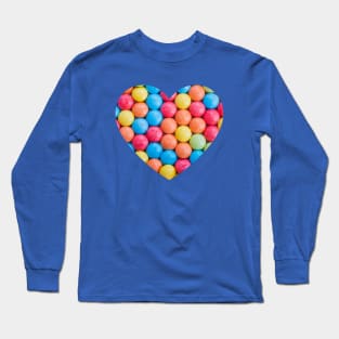 Sweet and Sour Candy Sugar Tarts Photo Heart Long Sleeve T-Shirt